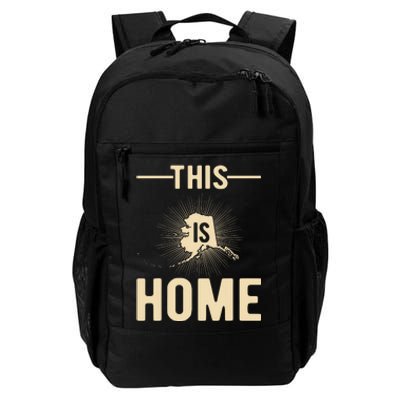 Proud Usa Fan State This Is Home Map Alaska Daily Commute Backpack