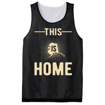 Proud Usa Fan State This Is Home Map Alaska Mesh Reversible Basketball Jersey Tank