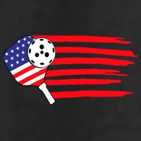 Pickleball US Flag American Patriotic Pickleball 4th Of July Adult Drive Performance Visor