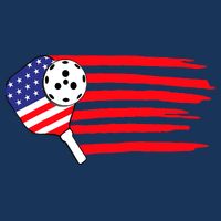 Pickleball US Flag American Patriotic Pickleball 4th Of July Cooling Performance Crew T-Shirt