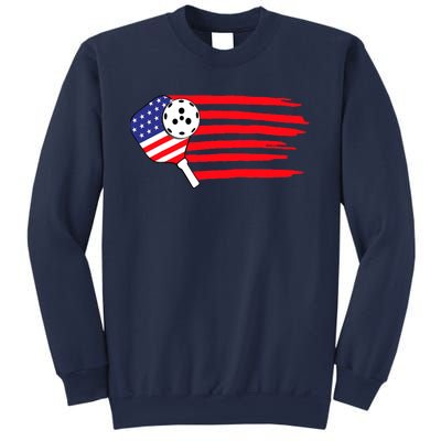 Pickleball US Flag American Patriotic Pickleball 4th Of July Sweatshirt