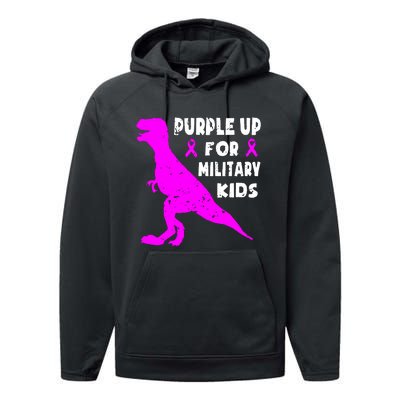 Purple Up For Military Performance Fleece Hoodie