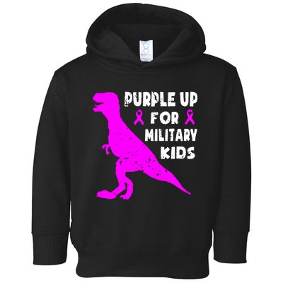 Purple Up For Military Toddler Hoodie