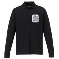 Purple Up For Military Cool Month Of The Military Child Performance Long Sleeve Polo