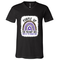 Purple Up For Military Cool Month Of The Military Child V-Neck T-Shirt