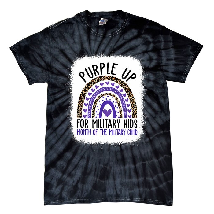 Purple Up For Military Cool Month Of The Military Child Tie-Dye T-Shirt