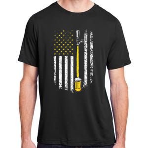 Patriotic US Flag American Brewery Craft Beer Funny Adult ChromaSoft Performance T-Shirt