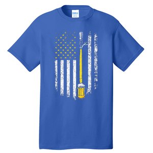 Patriotic US Flag American Brewery Craft Beer Funny Tall T-Shirt