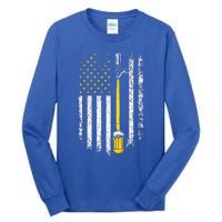 Patriotic US Flag American Brewery Craft Beer Funny Tall Long Sleeve T-Shirt