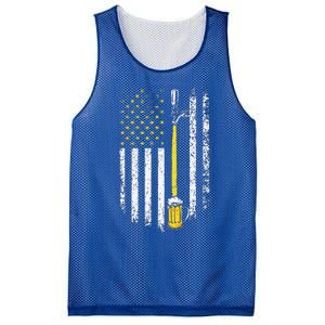 Patriotic US Flag American Brewery Craft Beer Funny Mesh Reversible Basketball Jersey Tank