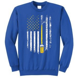 Patriotic US Flag American Brewery Craft Beer Funny Tall Sweatshirt