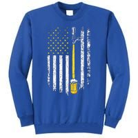 Patriotic US Flag American Brewery Craft Beer Funny Tall Sweatshirt