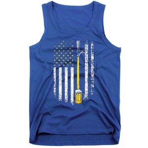 Patriotic US Flag American Brewery Craft Beer Funny Tank Top