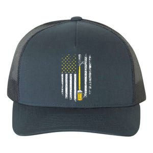 Patriotic US Flag American Brewery Craft Beer Funny Yupoong Adult 5-Panel Trucker Hat