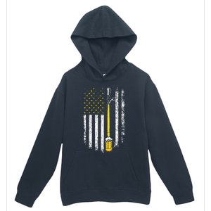 Patriotic US Flag American Brewery Craft Beer Funny Urban Pullover Hoodie