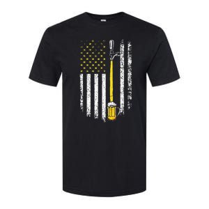 Patriotic US Flag American Brewery Craft Beer Funny Softstyle CVC T-Shirt