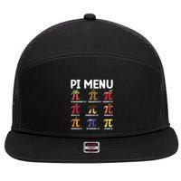 Pi U Funny Pi Day Outfit Meaningful Gift 7 Panel Mesh Trucker Snapback Hat