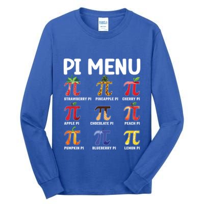 Pi U Funny Pi Day Outfit Meaningful Gift Tall Long Sleeve T-Shirt