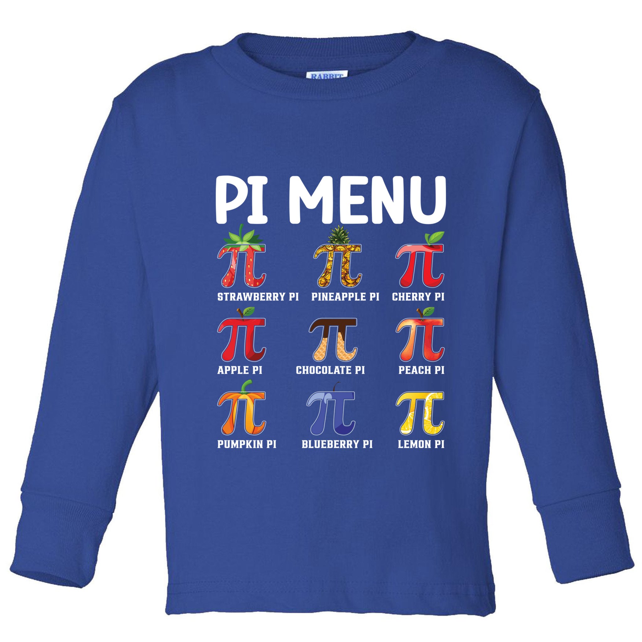 Pi U Funny Pi Day Outfit Meaningful Gift Toddler Long Sleeve Shirt