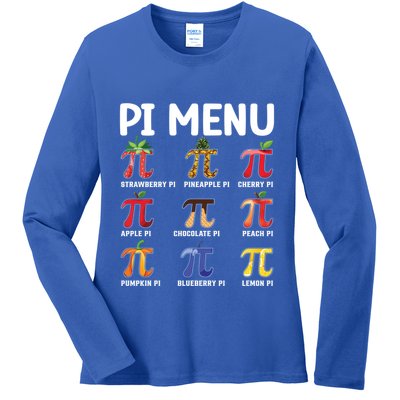 Pi U Funny Pi Day Outfit Meaningful Gift Ladies Long Sleeve Shirt