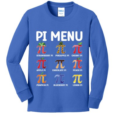 Pi U Funny Pi Day Outfit Meaningful Gift Kids Long Sleeve Shirt