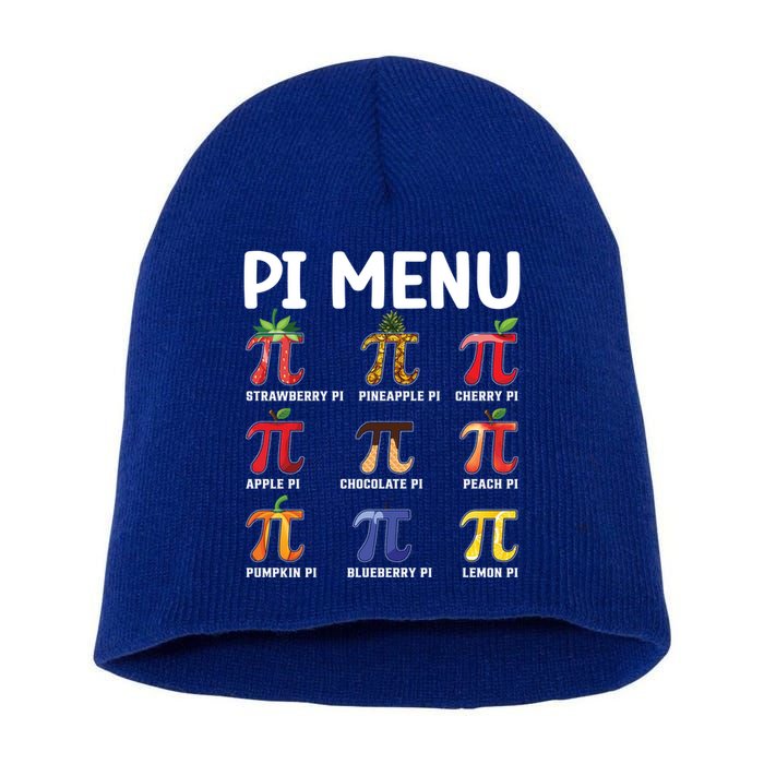Pi U Funny Pi Day Outfit Meaningful Gift Short Acrylic Beanie