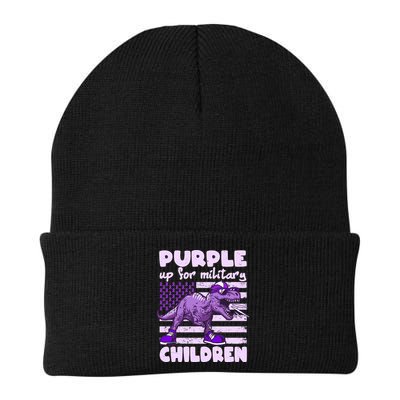 Purple Up For Military Children TRex Dinosaur Beanie