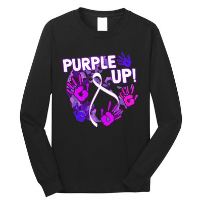 Purple Up For Military Month Of The Military Child Long Sleeve Shirt