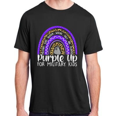 Purple Up For Military Kid Cool Month Of The Military Child Adult ChromaSoft Performance T-Shirt