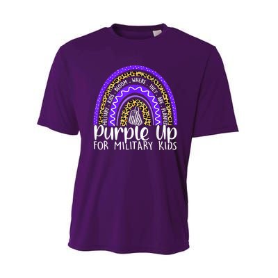 Purple Up For Military Kid Cool Month Of The Military Child Performance Sprint T-Shirt