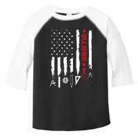 Patriotic USA Flag Land Surveyor Land Examiner Cartographer Toddler Fine Jersey T-Shirt