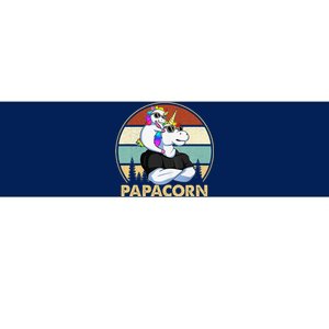 Papacorn Unicorn Father And Baby Fathers Day Papa Gift Bumper Sticker