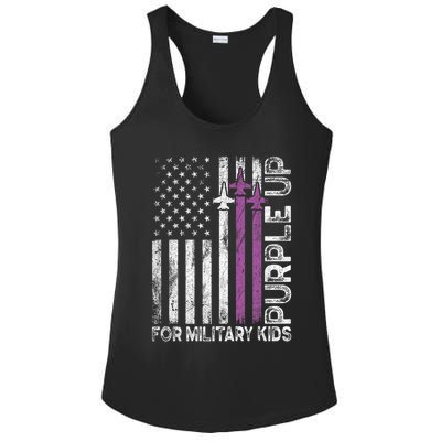 Purple Up For Military Military Child Month Ladies PosiCharge Competitor Racerback Tank