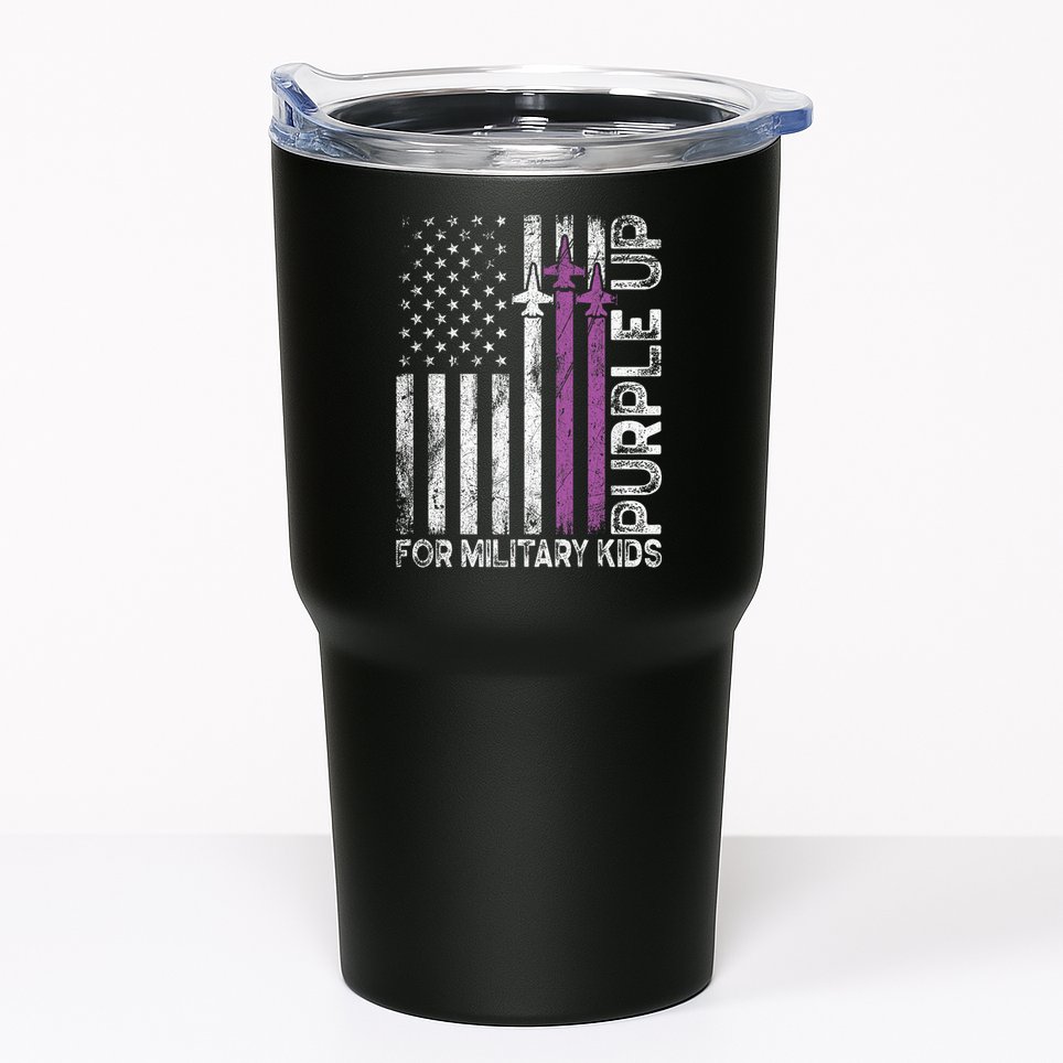 Purple Up For Military Military Child Month Tumbler