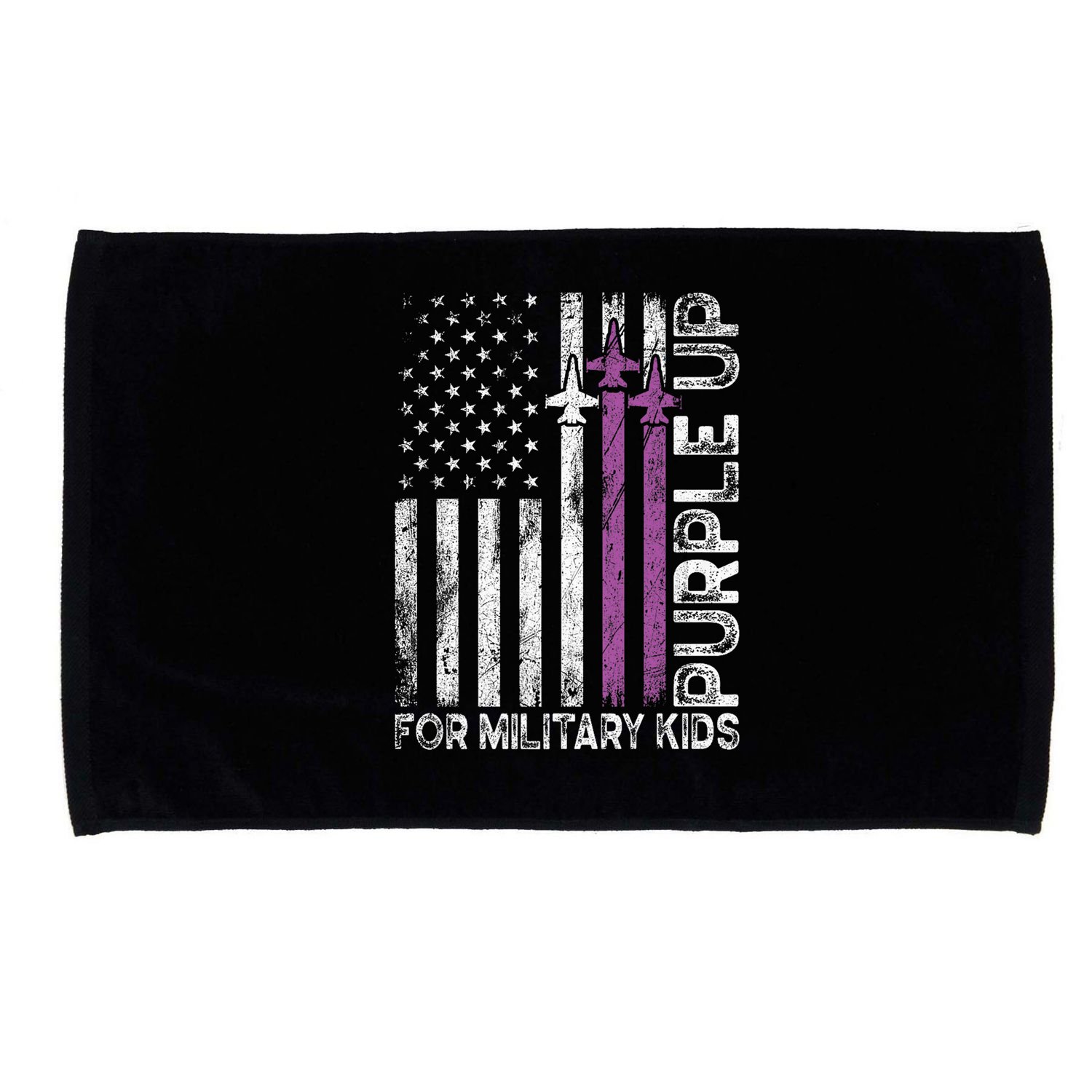 Purple Up For Military Military Child Month Microfiber Hand Towel