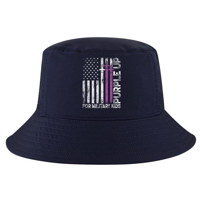 Purple Up For Military Military Child Month Cool Comfort Performance Bucket Hat