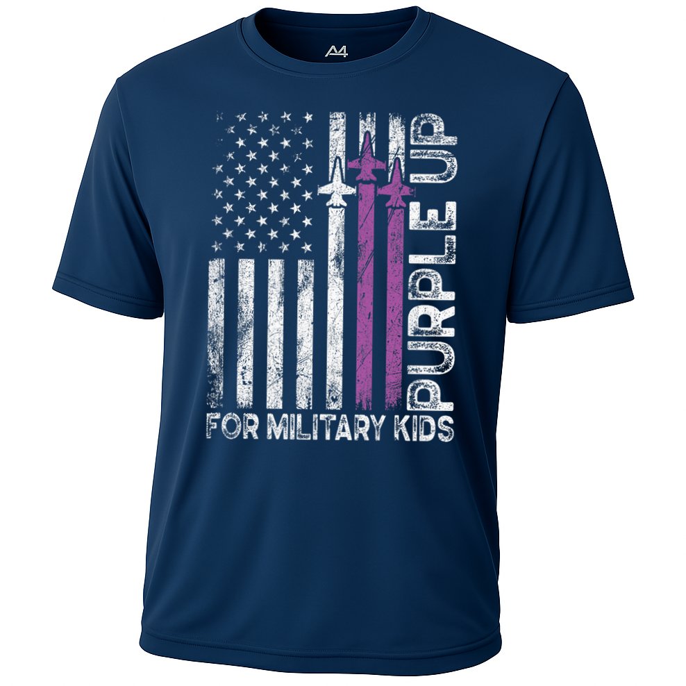 Purple Up For Military Military Child Month Cooling Performance Crew T-Shirt