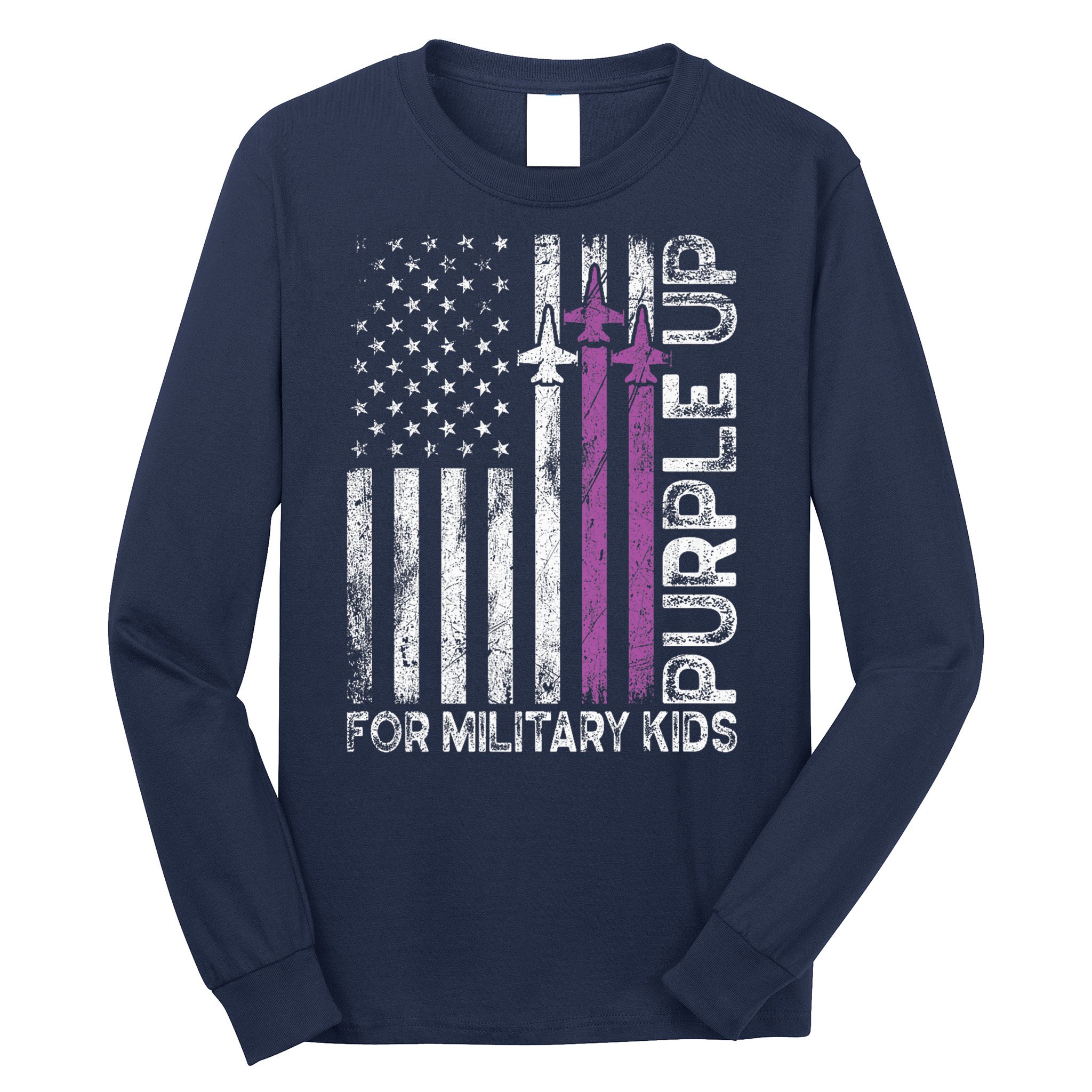 Purple Up For Military Military Child Month Long Sleeve Shirt