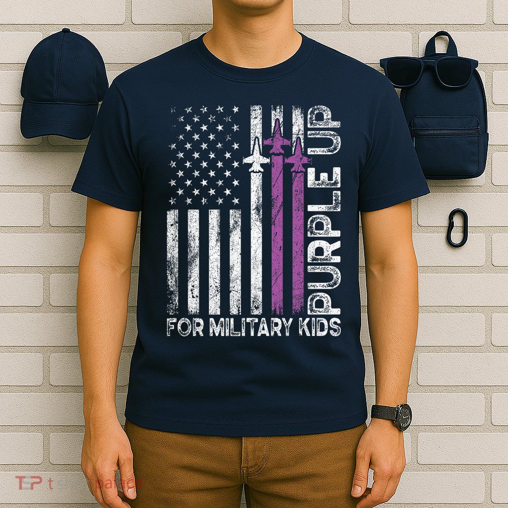Purple Up For Military Military Child Month T-Shirt