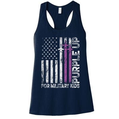 Purple Up For Military Military Child Month Womens Tank Top