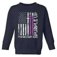 Purple Up For Military Military Child Month Toddler Sweatshirt