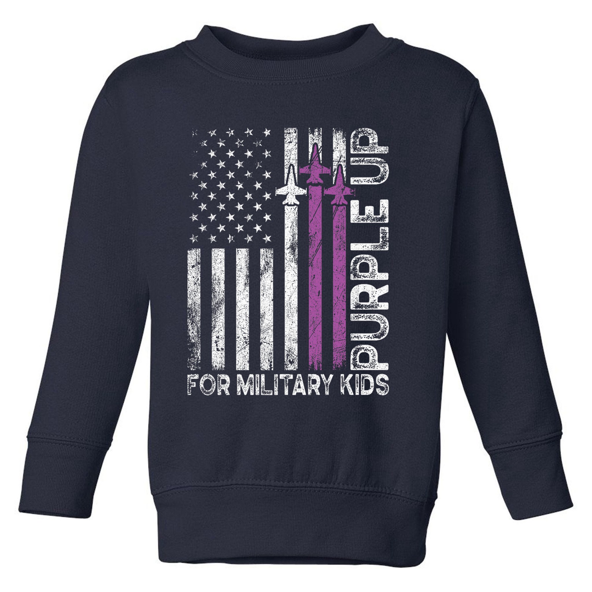Purple Up For Military Military Child Month Toddler Sweatshirt