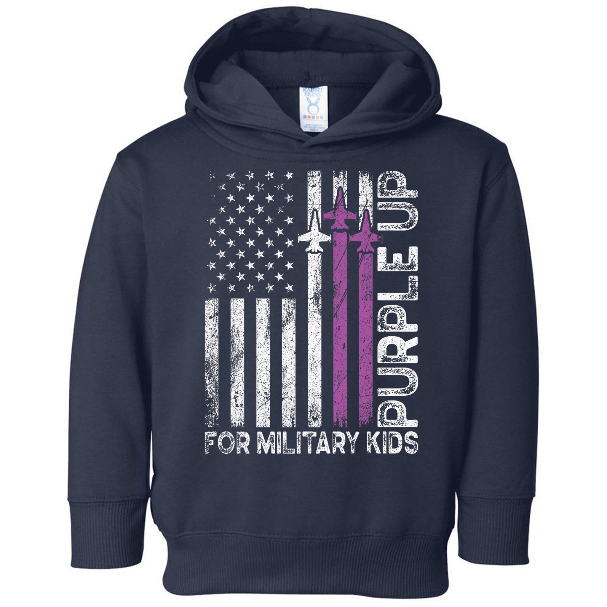 Purple Up For Military Military Child Month Toddler Hoodie