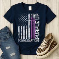 Purple Up For Military Military Child Month Womens T-Shirt
