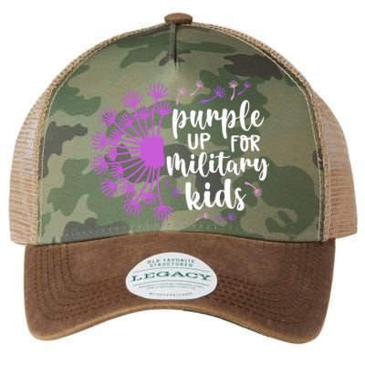 Purple Up For Military Children Army Soldier Legacy Tie Dye Trucker Hat