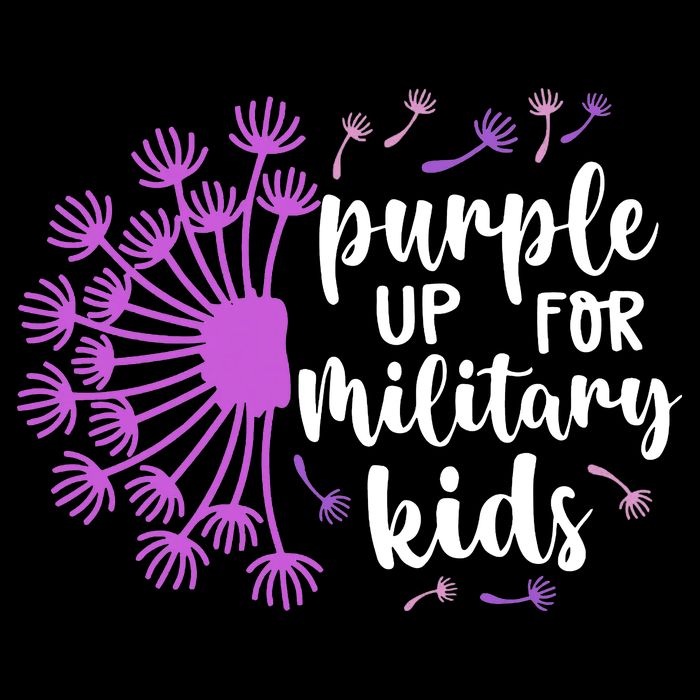 Purple Up For Military Children Army Soldier Bag