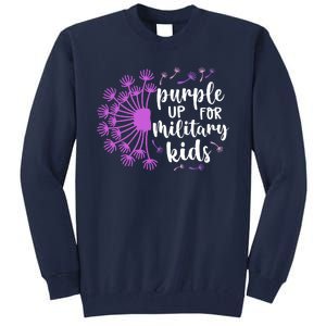 Purple Up For Military Children Army Soldier Tall Sweatshirt