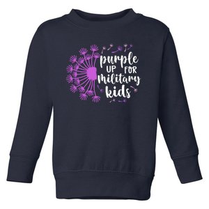 Purple Up For Military Children Army Soldier Toddler Sweatshirt