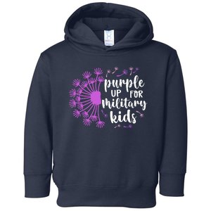 Purple Up For Military Children Army Soldier Toddler Hoodie