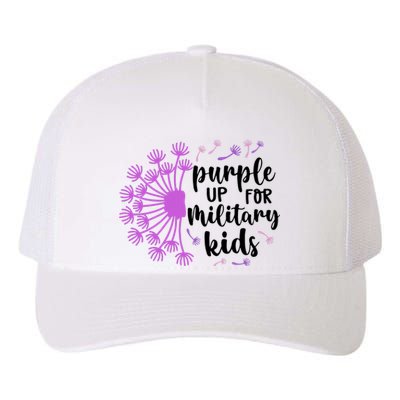 Purple Up For Military Children Army Soldier Yupoong Adult 5-Panel Trucker Hat